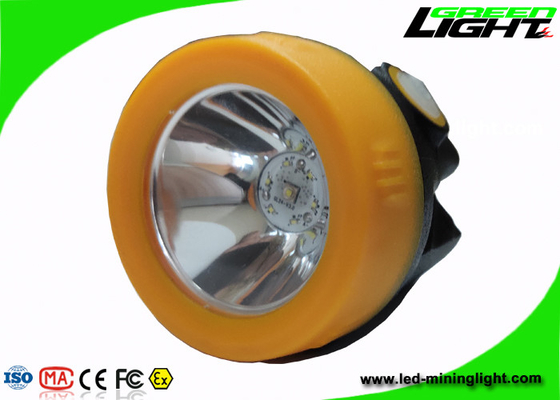 Magnetic Charging Led Miners Cap Lamp 10000lux All In One Structure Msha Approved