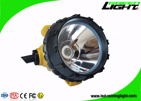Aluminum Cup Cordless Mining Cap Lamps 6.8Ah Panasonic Battery 15000lux Brightness
