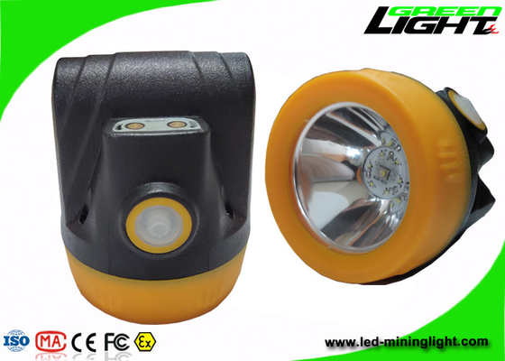 3.8Ah Battery Hard Hat Headlamp , Rechargeable Miners Headlamp Waterproof IP68