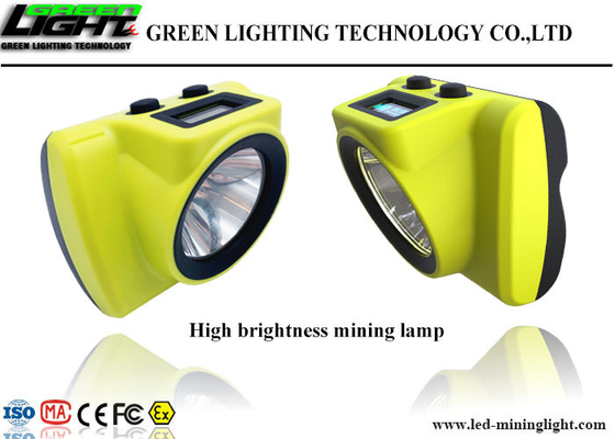 18000lux High Brightness LED Miners Cap Lamp OLED Screen For Battery Capacity Display