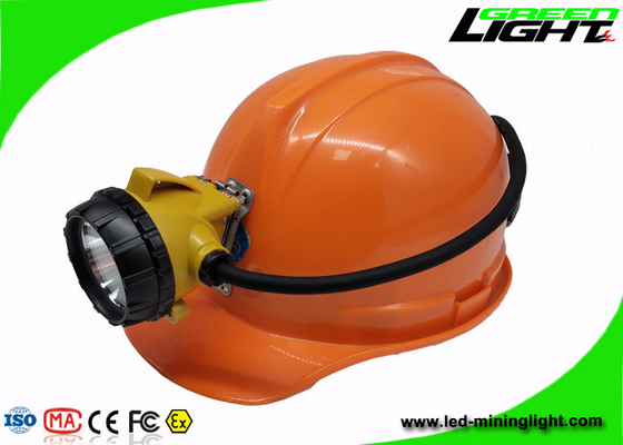 Semi - Corded Miners Cap Lamp 15000lux IP68 Panasonic Underground Hard Rock Mining