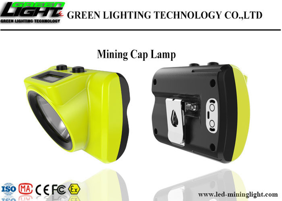 Hard Hats LED Miners Cap Lamp IP68 6.8Ah Battery Capacity With OLED Screen