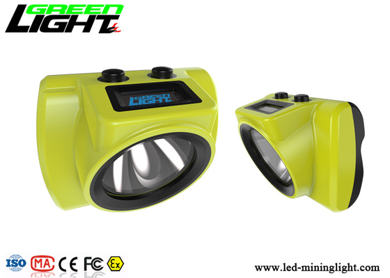 18000lux 385lum Cordless Led Miners Cap Lamp Tempered Glass Lens Transmittance 99%