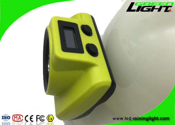 Hard Hats Cordless Mining Cap Lamps OLED Screen USB Charger With Handy Switch