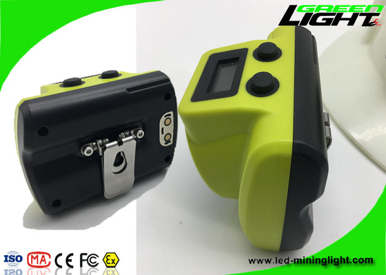 Hard Hats Cordless Mining Cap Lamps OLED Screen USB Charger With Handy Switch