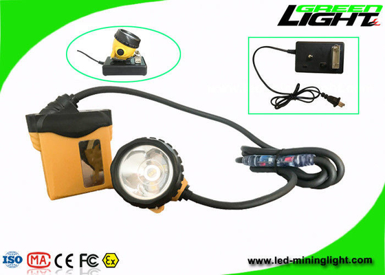 Aluminum Miners Cap Rechargeable LED Headlamp IP68 10.4Ah SAMSUNG Battery High Safety