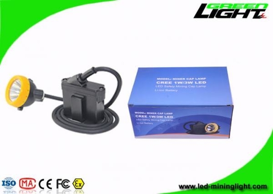 Cree Source Cordless Cap Lamp Mining 10000lux 6.6Ah Battery With Silicon Button