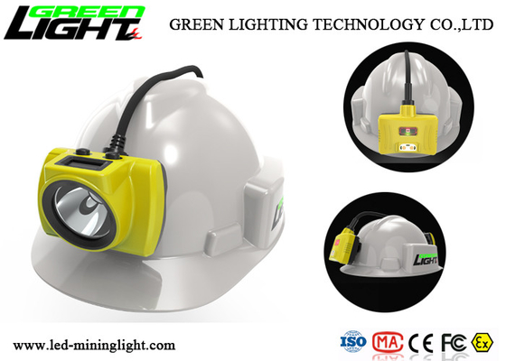 18000lux Underground Mining Cap Lamps 15 Hours Working Time With Display Screen