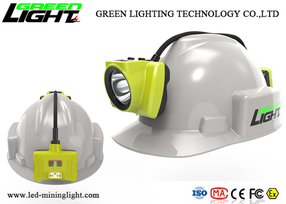 18000lux Underground Mining Cap Lamps 15 Hours Working Time With Display Screen