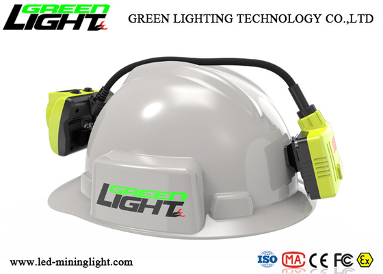 18000lux Underground Mining Cap Lamps 15 Hours Working Time With Display Screen