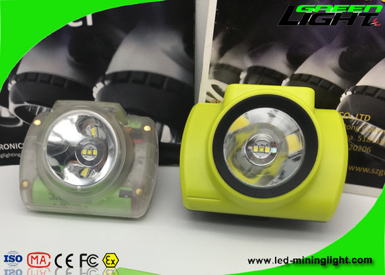Waterproof Underground Hard Hat Lights 13000lux Brightness With Usb Charging Cable