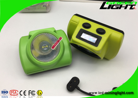 Waterproof Underground Hard Hat Lights 13000lux Brightness With Usb Charging Cable