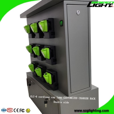 Double Side Charger Racks Cordless Mining Cap Lights 18 Units 5V 2A GLC-6 Series
