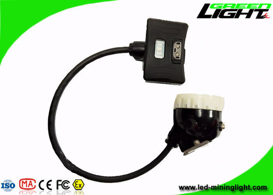 Semi - Corded Rechargeable LED Headlamp 8000 Lux IP68 Waterproof With Safety Rope