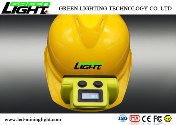 OLED Screen Cordless Miners Cap Lamp 18650 6800mA Battery Capacit Support USB Charging