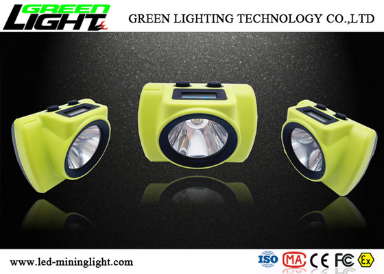 385lum CREE LED Miners Cap Lamp ABS Material 6800mA Battery Capacity High Brightness