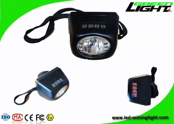 8000lux High Brightness Miners Cap Lamps Cordless Lightweight PC Body Digital Display