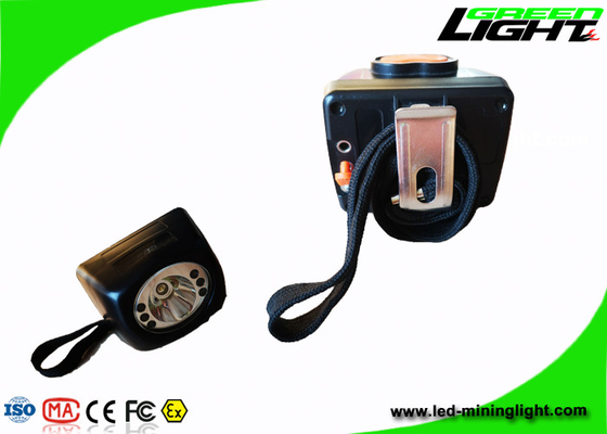 8000lux High Brightness Miners Cap Lamps Cordless Lightweight PC Body Digital Display