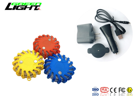 Waterproof IP68 Led Flashing Warning Lights PC/TPR Material DC 5V For Trucks