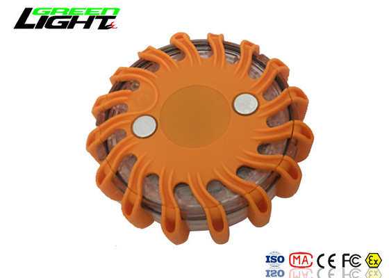 Magnetic Rechargeable LED Flashing Police Warning Lights With Li - Ion Battery