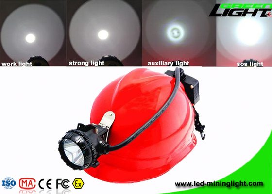 USB Charging  Coal Mining Lights 6.8Ah Panasonic Battery SOS With Rear Warning Light