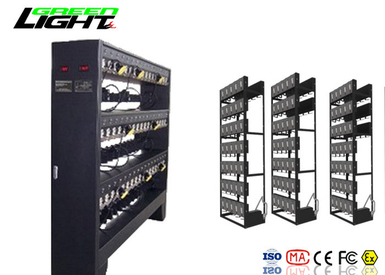 Durable LED Miners Cap Lamp 96 Charger Rack / StationWith Detachable Module