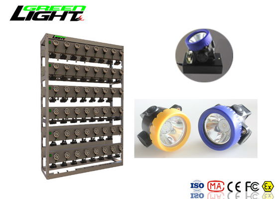Durable LED Miners Cap Lamp 96 Charger Rack / StationWith Detachable Module
