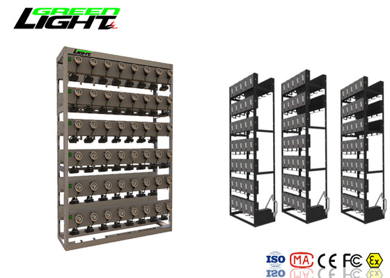 Durable LED Miners Cap Lamp 96 Charger Rack / StationWith Detachable Module
