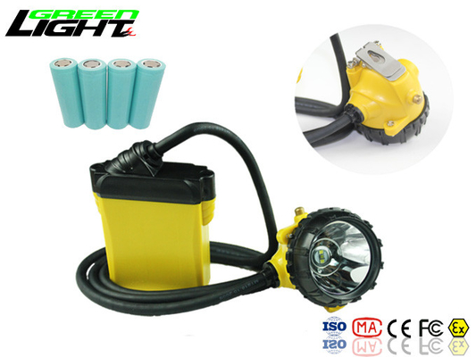 25000 Lux Brightness Miners Helmet Lamp Aluminum Lighting Cup Material Cree Source
