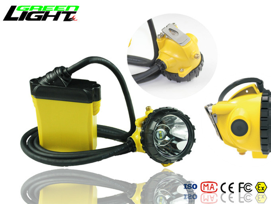 25000 Lux Brightness Miners Helmet Lamp Aluminum Lighting Cup Material Cree Source
