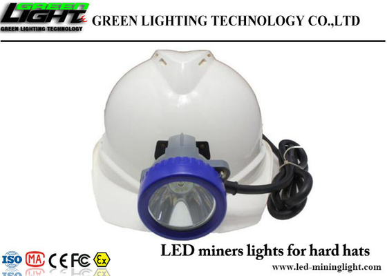 Bulletproof Lens Led Miners Cap Lamp  6.6 Ah Li - Ion Battery 1000lux Waterproof IP68