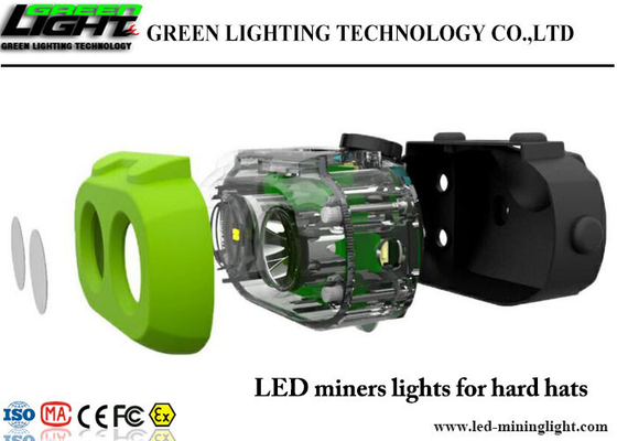 Rechargeable Led Mining Headlamp OLED Display Screen Hard PC Material Anti Explosion