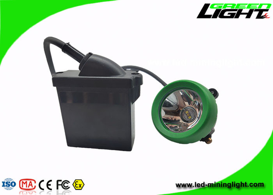 Silicon Button Mining Cap Lights 6.6Ah Li Ion Battery Low Power Warning Function