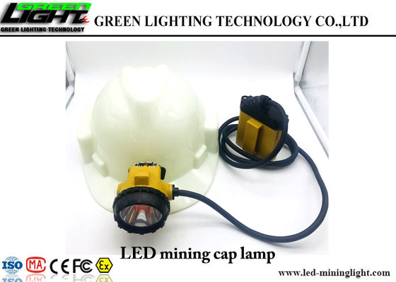 Waterproof IP68 LED Miners Cap Lamp , Super Bright Rechargeable Led Headlamp