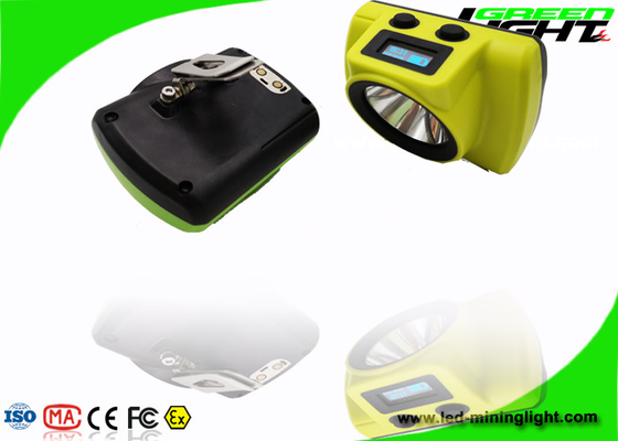 Small Size Rechargeable LED Headlamp 25000lux GLC-6S OLED Screen For Time Logo