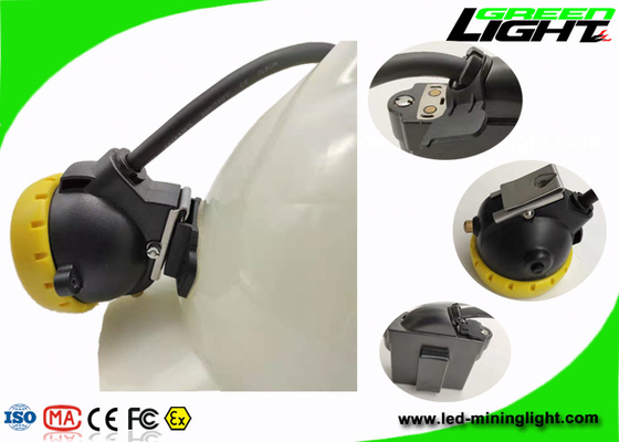 Industrial Lighting LED Miners Cap Lamp 10000lux 7.8Ah Battery With Silicon Button Cap