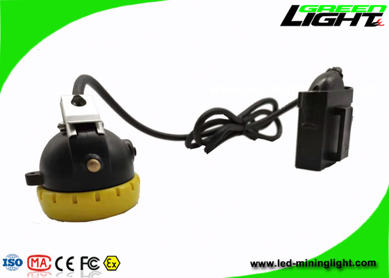 Industrial Lighting LED Miners Cap Lamp 10000lux 7.8Ah Battery With Silicon Button Cap