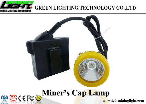 Waterproof IP68 Underground Mining Cap Lamps Silicon Button Cap Low Power Warning