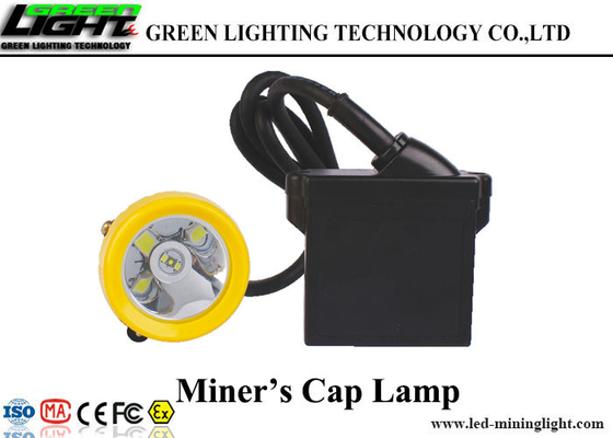 Waterproof IP68 Underground Mining Cap Lamps Silicon Button Cap Low Power Warning