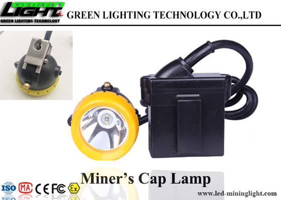 Waterproof IP68 Underground Mining Cap Lamps Silicon Button Cap Low Power Warning