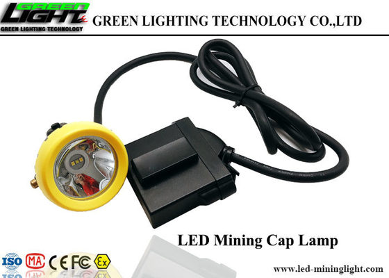 10000Lux Corded LED Miners Cap Lamp , Waterproof Coal Miner Hard Hat Light IP68