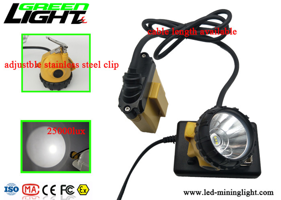 High Power LED Miners Cap Lamp Impact Resistant For Underground Lighting Safety