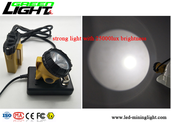 High Power LED Miners Cap Lamp Impact Resistant For Underground Lighting Safety