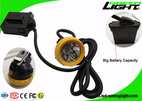 Warning Mining Cap Led Tunnel Lamp 7.8Ah Li - Ion Battery With 18hrs Working Time