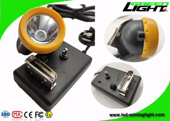 Warning Mining Cap Led Tunnel Lamp 7.8Ah Li - Ion Battery With 18hrs Working Time