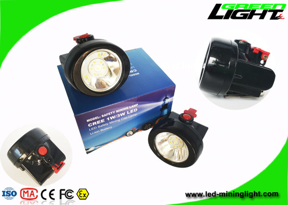 4000lux Waterproof Cordless Mining Cap Lamp 1 Watt Rechargeable 2.8Ah Battery Capacity Mini Miner Headlight