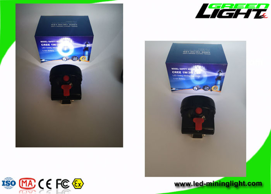 4000lux Waterproof Cordless Mining Cap Lamp 1 Watt Rechargeable 2.8Ah Battery Capacity Mini Miner Headlight