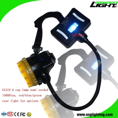 6.8Ah Panasonic Battery Mining Cap Lights High Power 1.7W Ip68 For Hard Hats