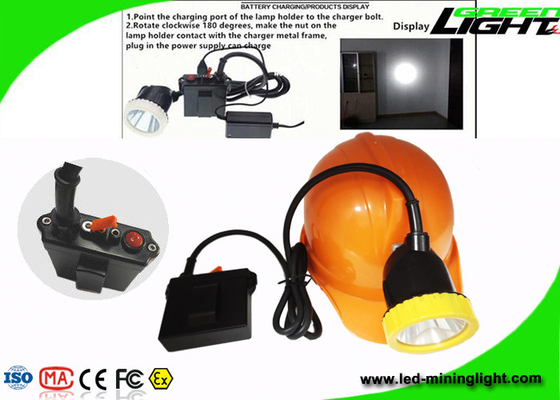 Anti Corrosion Hunting Mining Hard Hat Lights High Power Headlamp 50000lux Brightness