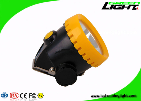 Mining Safety Cap Rechargeable LED Headlamp IP67 With 2.2Ah Li Ion Battery